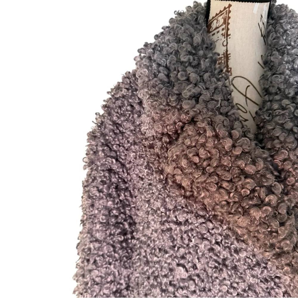 EUC $750 Tibi Grey Faux Curly Lamb Coat - Picture 8 of 16